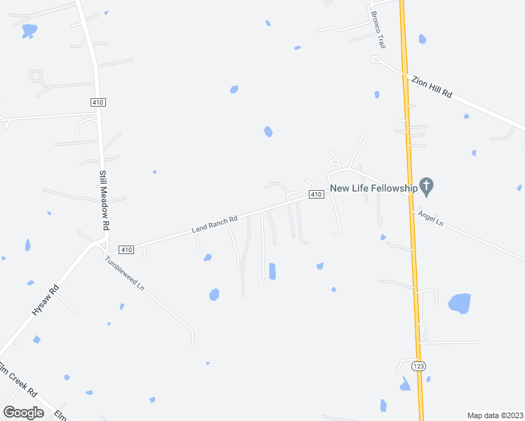 map of restaurants, bars, coffee shops, grocery stores, and more near Land Ranch Road in Seguin