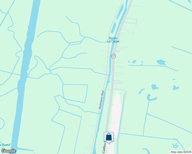 map of restaurants, bars, coffee shops, grocery stores, and more near 4978 Shrimpers Row in Houma