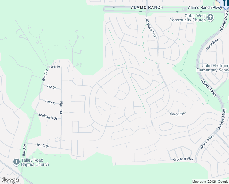 map of restaurants, bars, coffee shops, grocery stores, and more near 4010 Hillglen Way in San Antonio