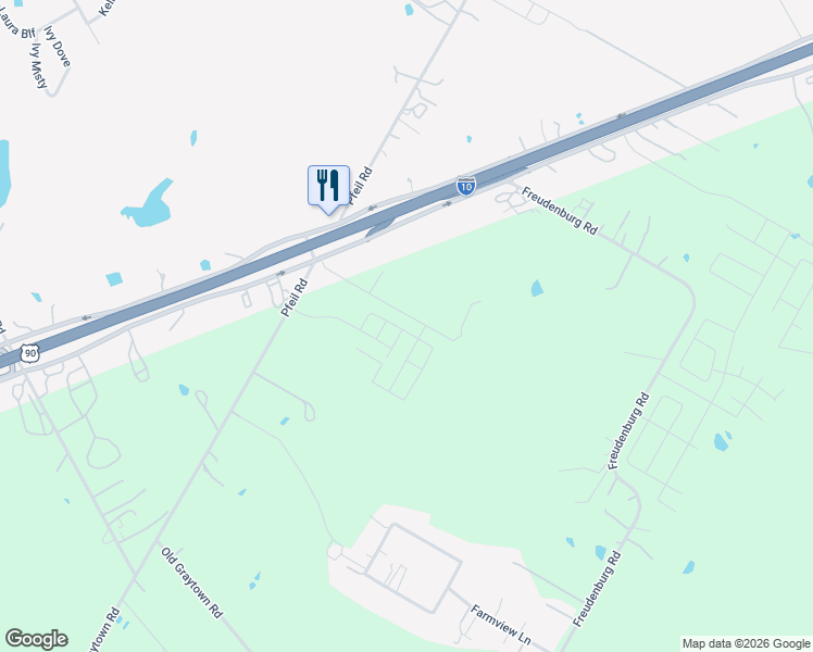 map of restaurants, bars, coffee shops, grocery stores, and more near 5130 Liberty Road in Converse