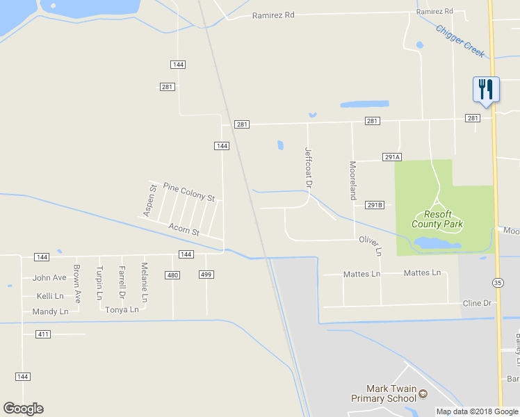 map of restaurants, bars, coffee shops, grocery stores, and more near 598 County Road 294 in Alvin