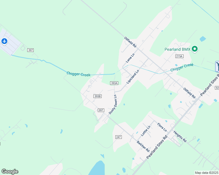 map of restaurants, bars, coffee shops, grocery stores, and more near 1619 County Road 393 in Alvin