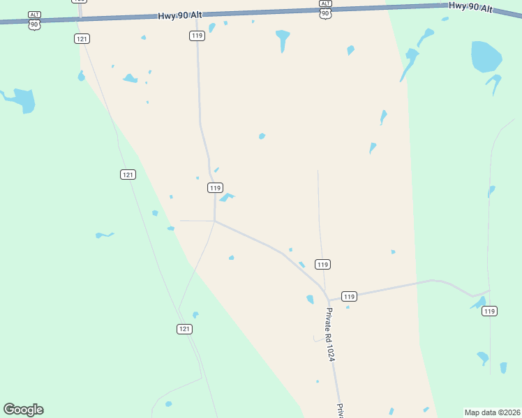 map of restaurants, bars, coffee shops, grocery stores, and more near 825 County Road 119 in Hallettsville