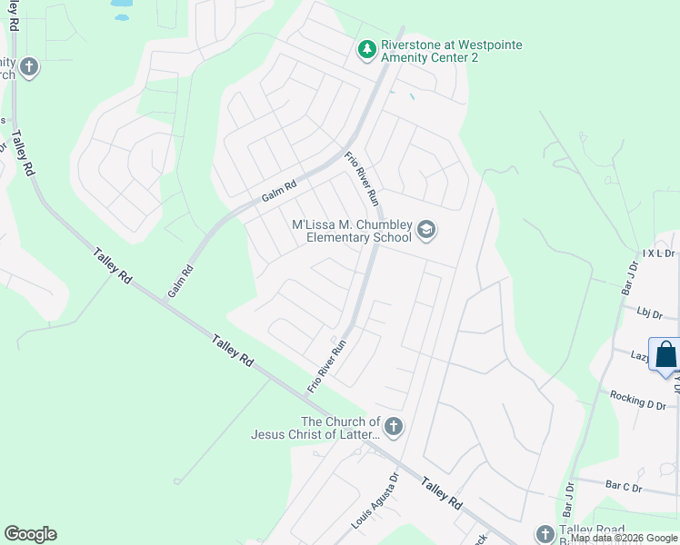 map of restaurants, bars, coffee shops, grocery stores, and more near 3812 Talley Road in San Antonio