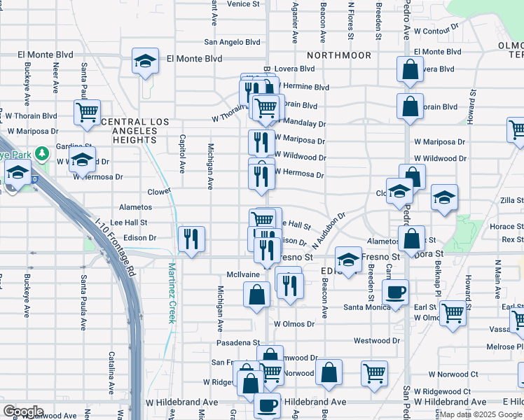 map of restaurants, bars, coffee shops, grocery stores, and more near 3219 Blanco Rd in San Antonio