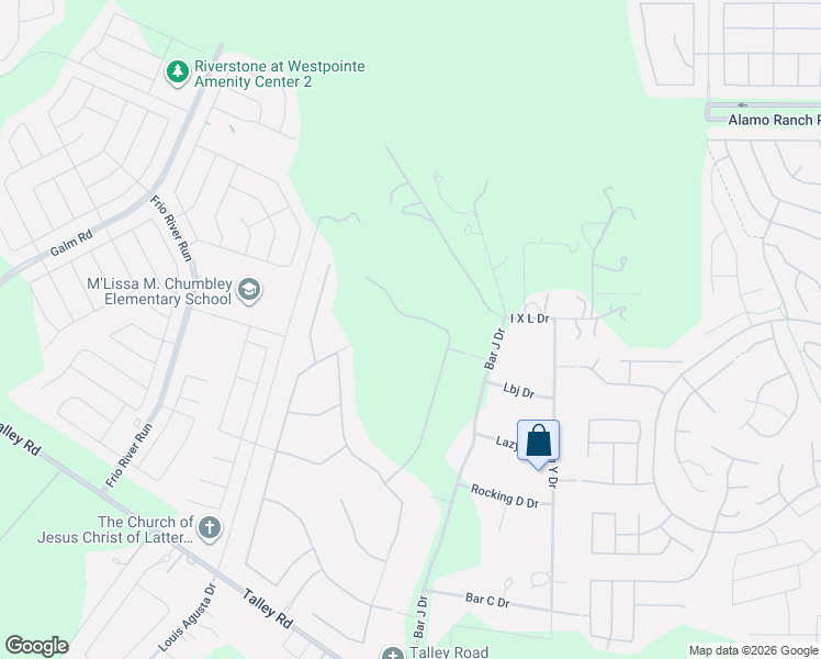 map of restaurants, bars, coffee shops, grocery stores, and more near 4207 Gage Crossing in San Antonio