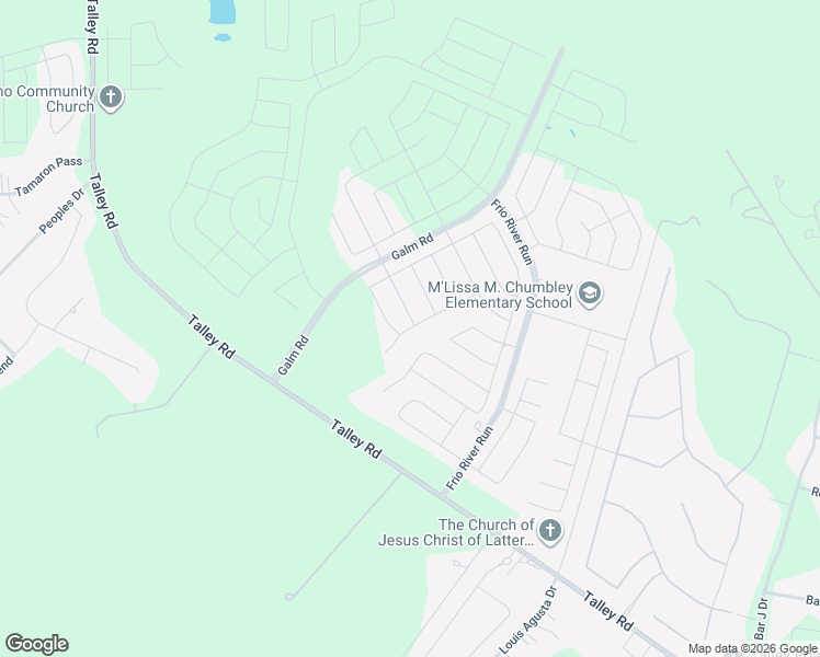 map of restaurants, bars, coffee shops, grocery stores, and more near 3812 Talley Road in San Antonio