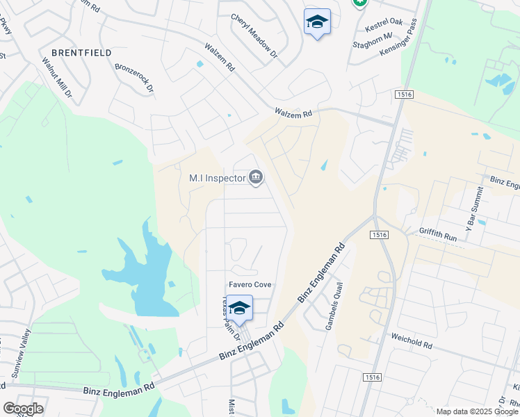 map of restaurants, bars, coffee shops, grocery stores, and more near 8519 Amistad Cove in Converse