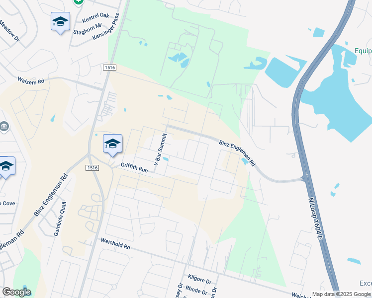 map of restaurants, bars, coffee shops, grocery stores, and more near 5880 Fm 1516 North in Converse