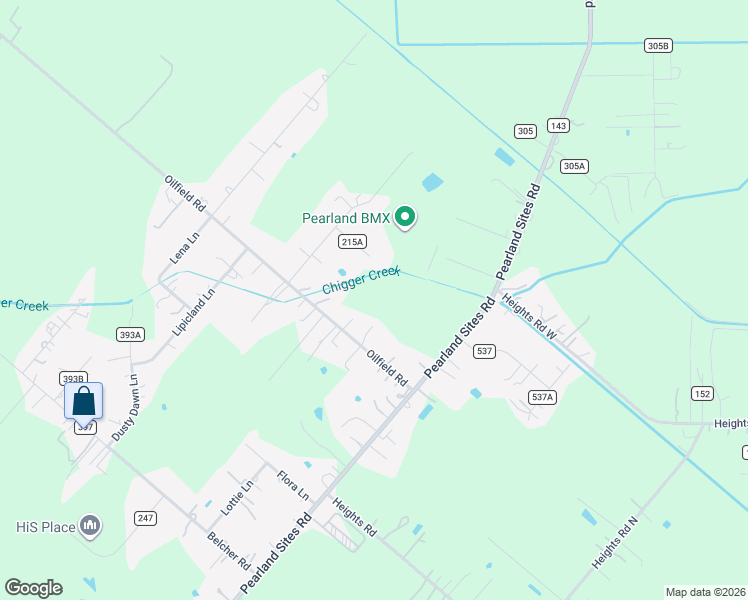 map of restaurants, bars, coffee shops, grocery stores, and more near 1231 County Road 99 in Alvin