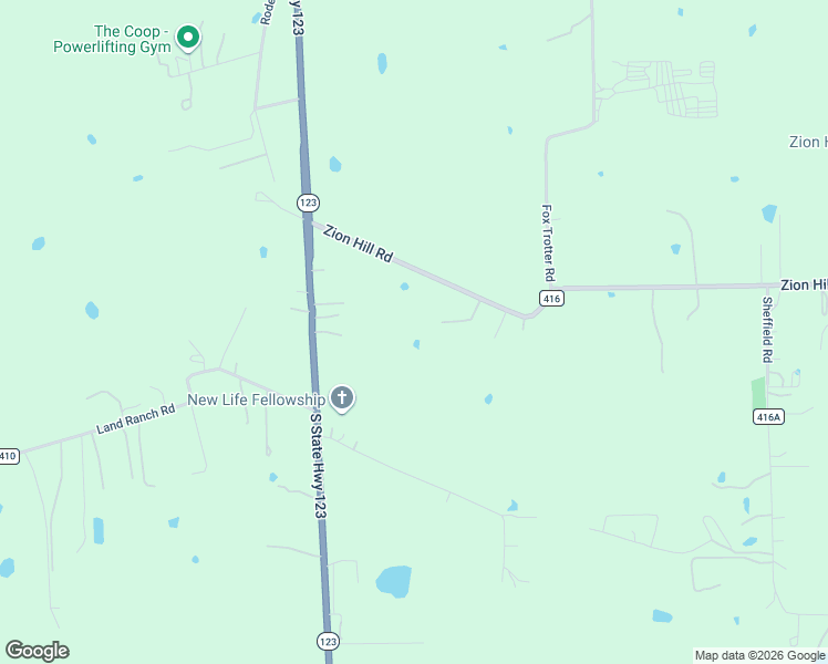 map of restaurants, bars, coffee shops, grocery stores, and more near 421 Zion Hill Road in Seguin