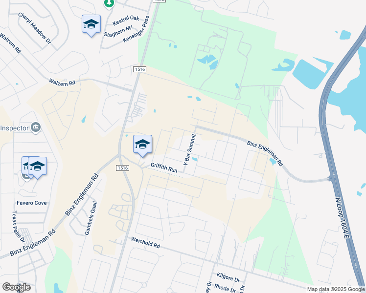 map of restaurants, bars, coffee shops, grocery stores, and more near 5327 Y Bar Summit in Converse