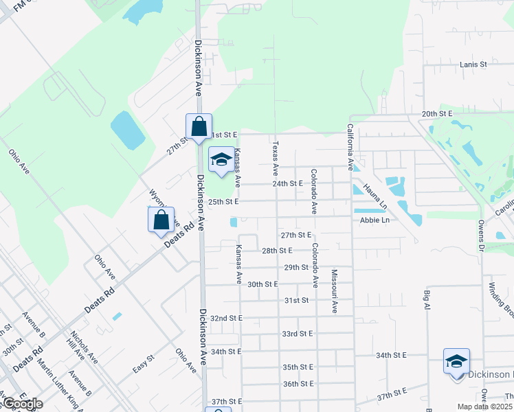 map of restaurants, bars, coffee shops, grocery stores, and more near 4501 26th Street East in Dickinson