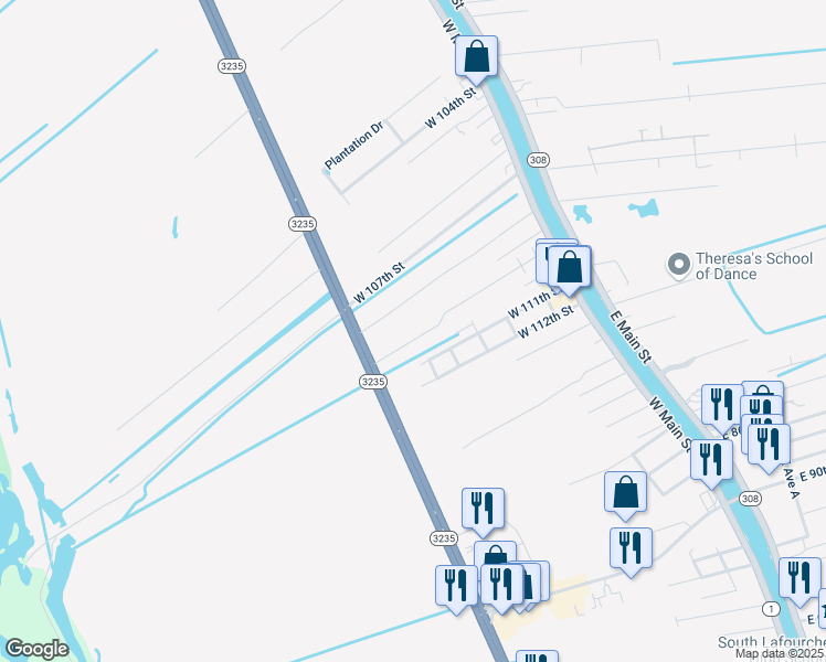 map of restaurants, bars, coffee shops, grocery stores, and more near 198 West 109th Street in Cut Off