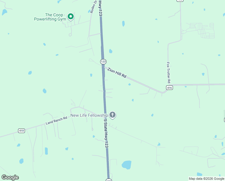 map of restaurants, bars, coffee shops, grocery stores, and more near 16313 Texas 123 in Seguin