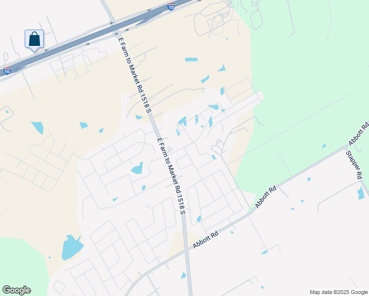 map of restaurants, bars, coffee shops, grocery stores, and more near Abbott Place in Saint Hedwig