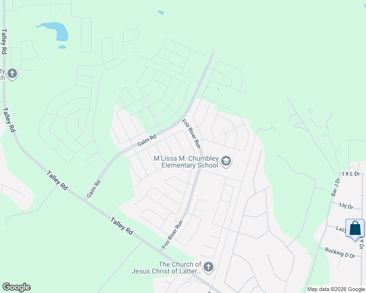 map of restaurants, bars, coffee shops, grocery stores, and more near 3935 Talley Road in San Antonio