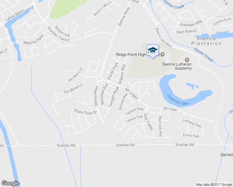 map of restaurants, bars, coffee shops, grocery stores, and more near 2406 Twilight Peak in Missouri City