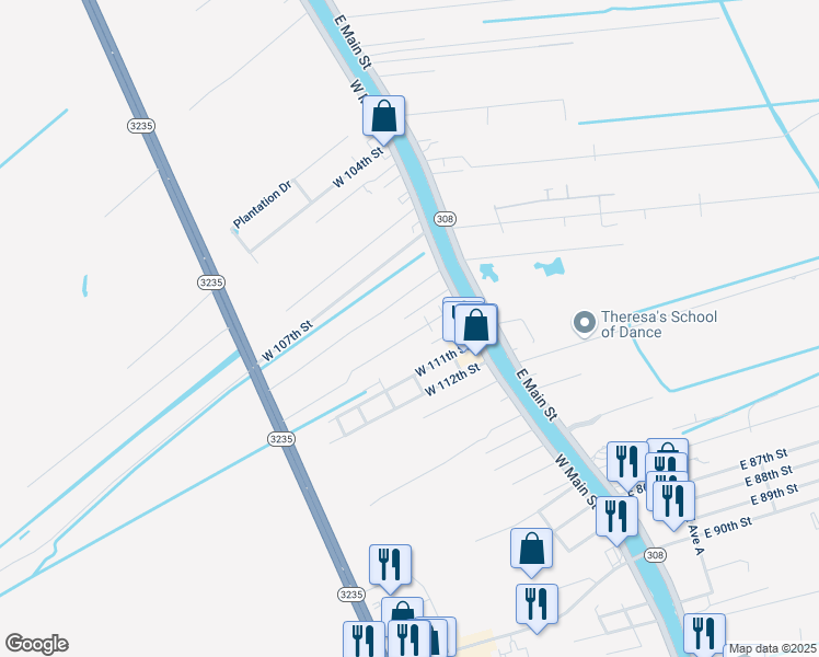 map of restaurants, bars, coffee shops, grocery stores, and more near 198 West 109th Street in Cut Off