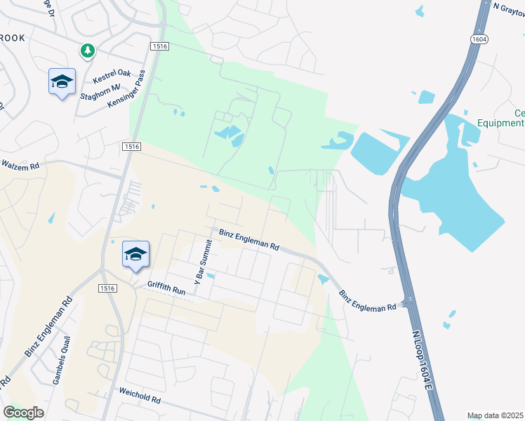 map of restaurants, bars, coffee shops, grocery stores, and more near 5880 Fm 1516 North in Converse