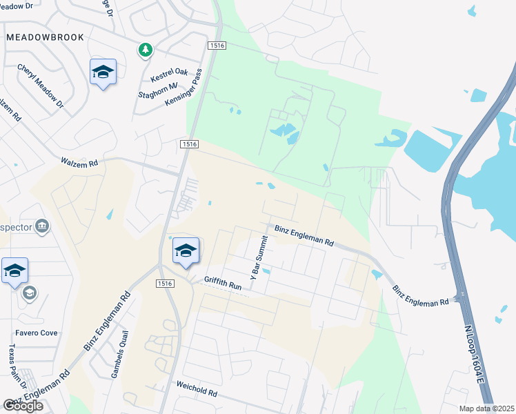 map of restaurants, bars, coffee shops, grocery stores, and more near 5880 Farm to Market 1516 in Converse