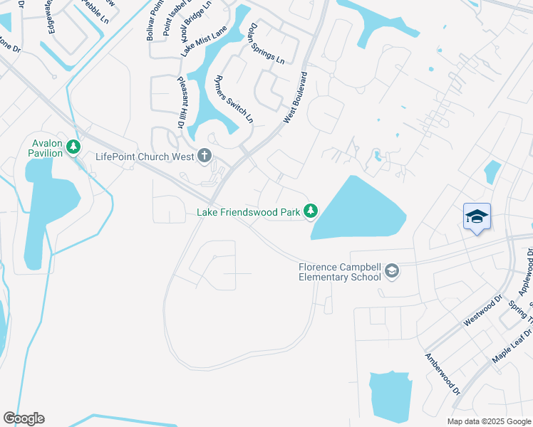 map of restaurants, bars, coffee shops, grocery stores, and more near 2413 Dry Stone Court in Friendswood