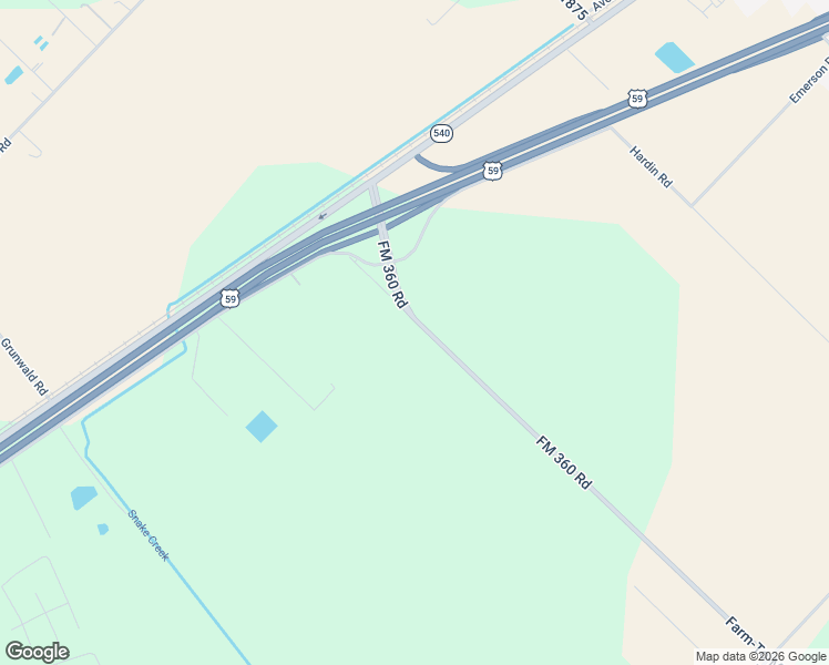 map of restaurants, bars, coffee shops, grocery stores, and more near 421 FM 360 Road in Beasley