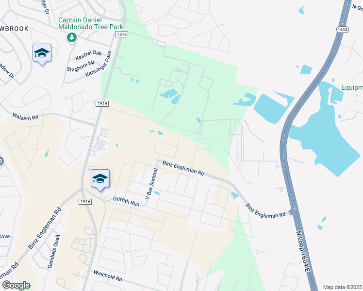 map of restaurants, bars, coffee shops, grocery stores, and more near 5880 Farm to Market 1516 in Converse