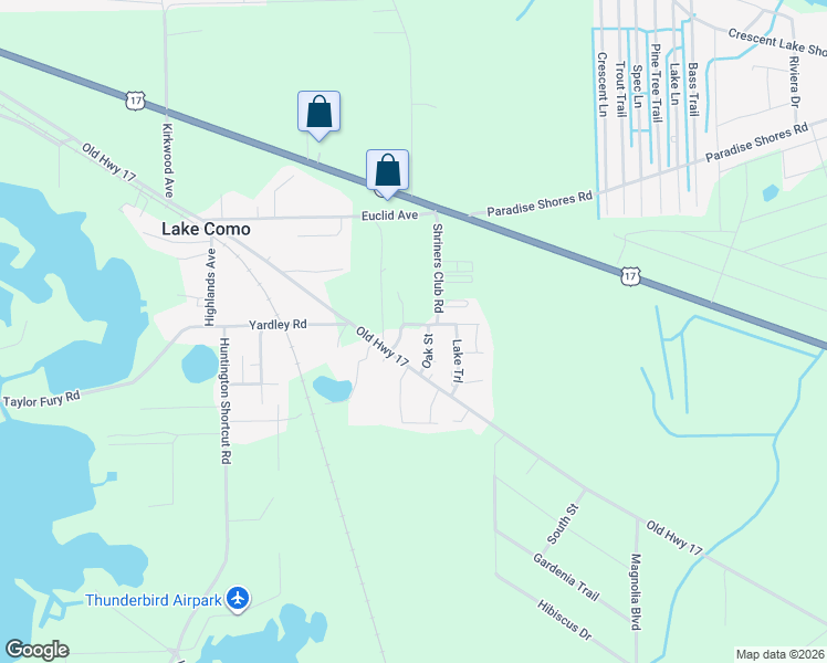 map of restaurants, bars, coffee shops, grocery stores, and more near 103 Center Avenue in Pomona Park