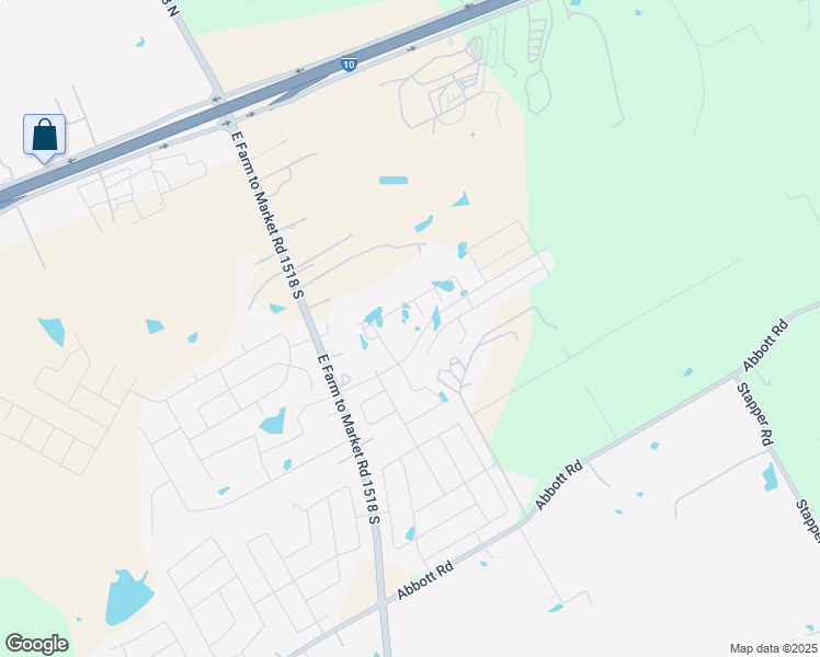 map of restaurants, bars, coffee shops, grocery stores, and more near 5610 E Fm 1518 North in St. Hedwig