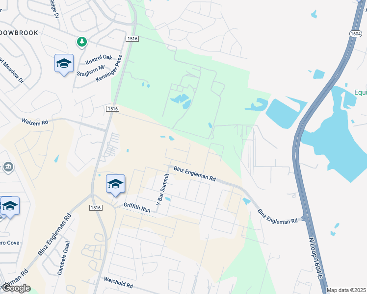 map of restaurants, bars, coffee shops, grocery stores, and more near 5880 Farm to Market 1516 in Converse
