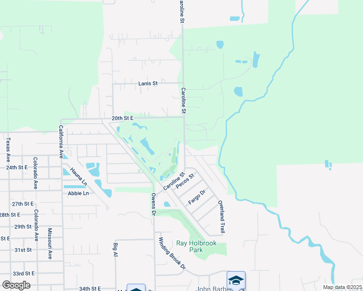 map of restaurants, bars, coffee shops, grocery stores, and more near 2218 Caroline Street in Dickinson