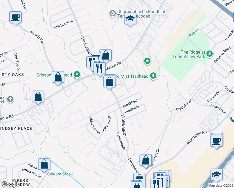 map of restaurants, bars, coffee shops, grocery stores, and more near in San Antonio