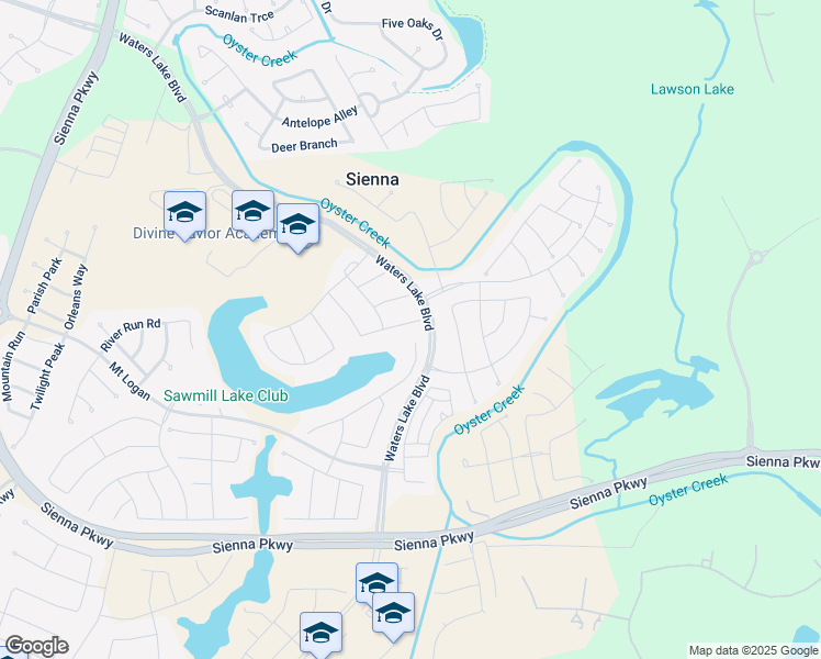 map of restaurants, bars, coffee shops, grocery stores, and more near 10618 Fountain Court in Missouri City