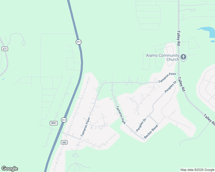 map of restaurants, bars, coffee shops, grocery stores, and more near 4623 Tamaron Park in San Antonio