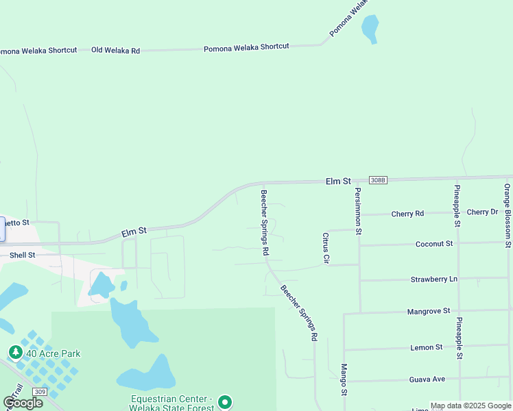 map of restaurants, bars, coffee shops, grocery stores, and more near 105-UNIT Beecher Springs Road in Pomona Park