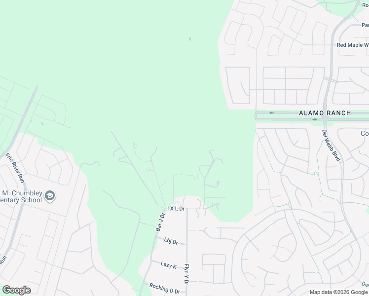 map of restaurants, bars, coffee shops, grocery stores, and more near 13323 I X L Drive in San Antonio