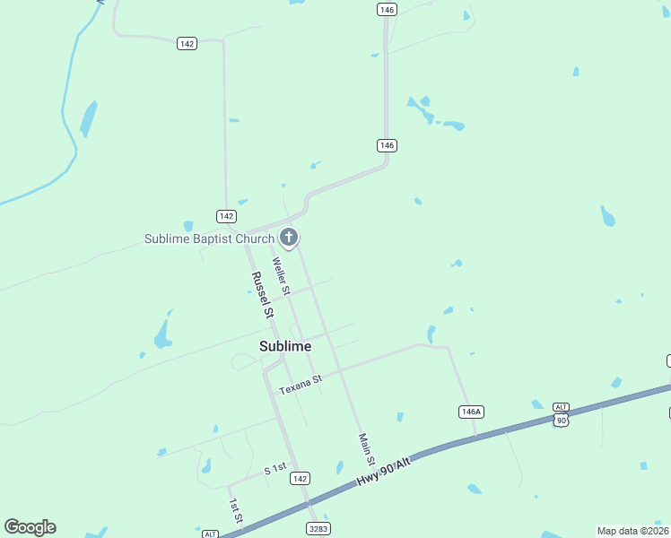 map of restaurants, bars, coffee shops, grocery stores, and more near 571 County Road 146 in Hallettsville