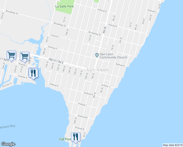 map of restaurants, bars, coffee shops, grocery stores, and more near 914 9th Street in Dickinson