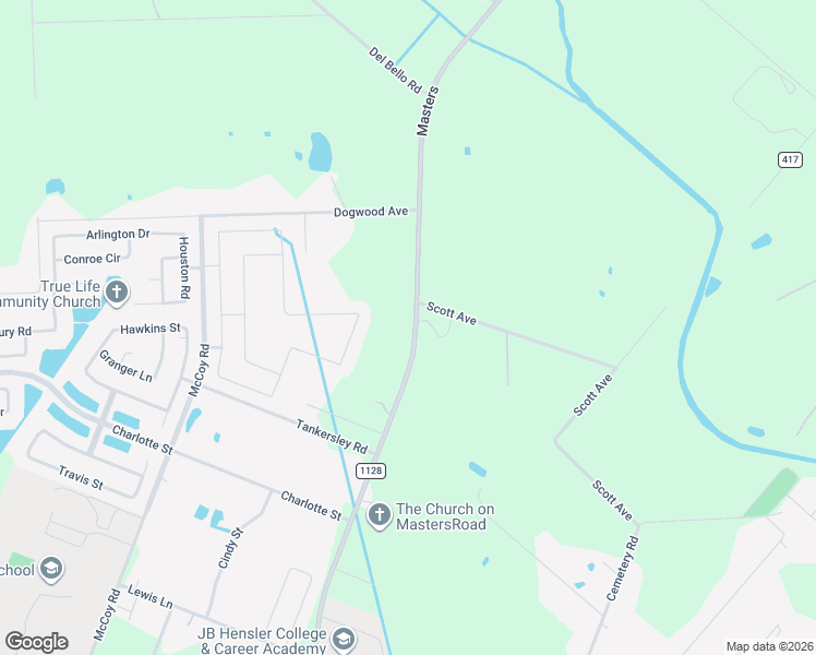 map of restaurants, bars, coffee shops, grocery stores, and more near 6418 Masters in Manvel