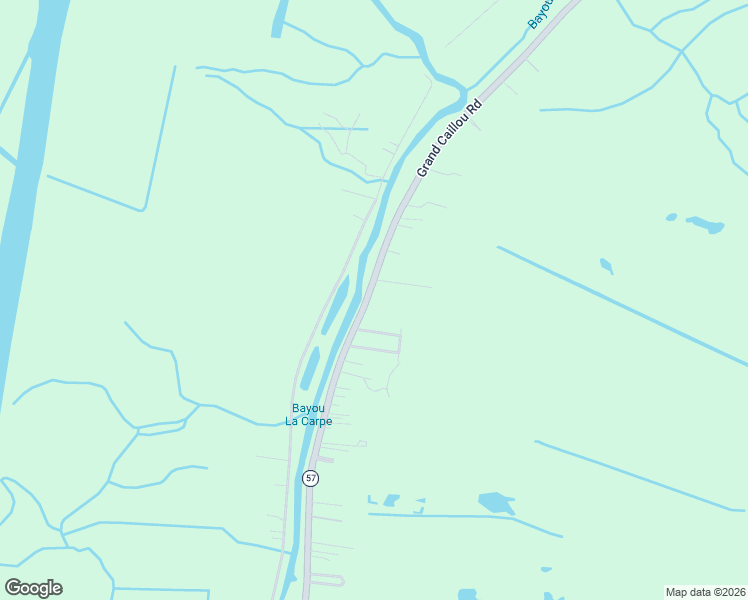 map of restaurants, bars, coffee shops, grocery stores, and more near 4599 Grand Caillou Road in Houma