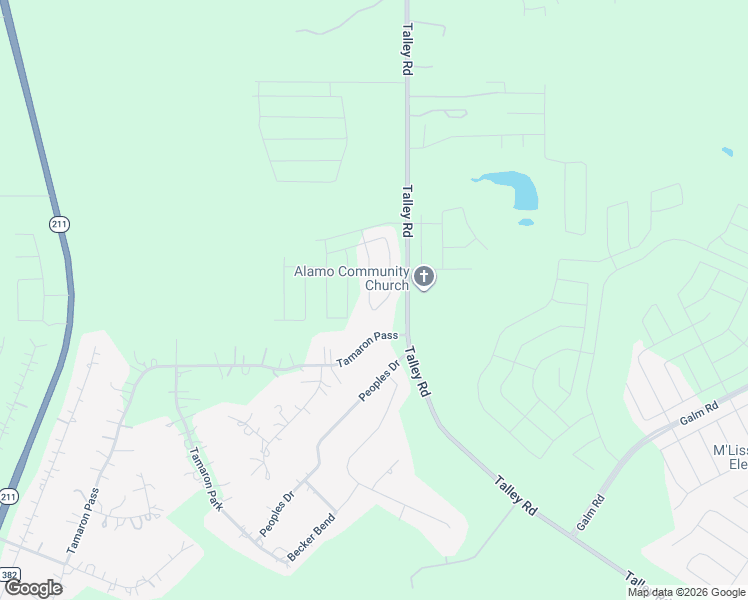 map of restaurants, bars, coffee shops, grocery stores, and more near 14811 Tamaron Pass in San Antonio