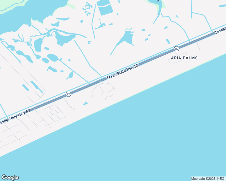 map of restaurants, bars, coffee shops, grocery stores, and more near 434 Seagrass in Bolivar Peninsula