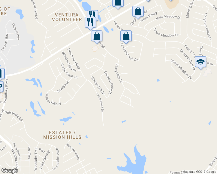map of restaurants, bars, coffee shops, grocery stores, and more near 5911 Limestone Mill Drive in San Antonio