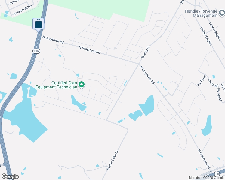 map of restaurants, bars, coffee shops, grocery stores, and more near 10434 Midsummer Meadow in Converse