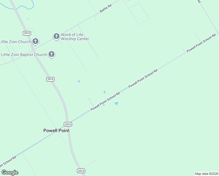map of restaurants, bars, coffee shops, grocery stores, and more near 12832 Powell Point School Road in Beasley