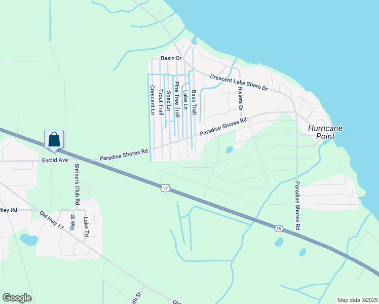 map of restaurants, bars, coffee shops, grocery stores, and more near 110 Pine Tree Trail in Crescent City