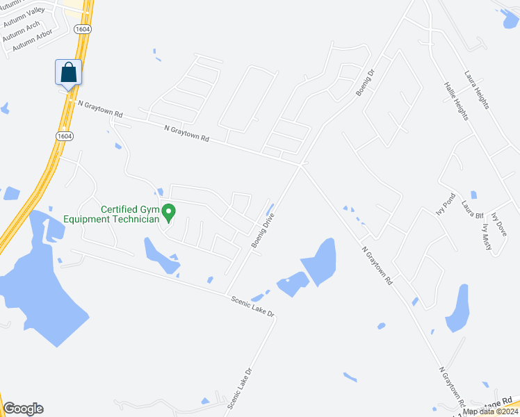 map of restaurants, bars, coffee shops, grocery stores, and more near 5723 Cicada Circle in Converse