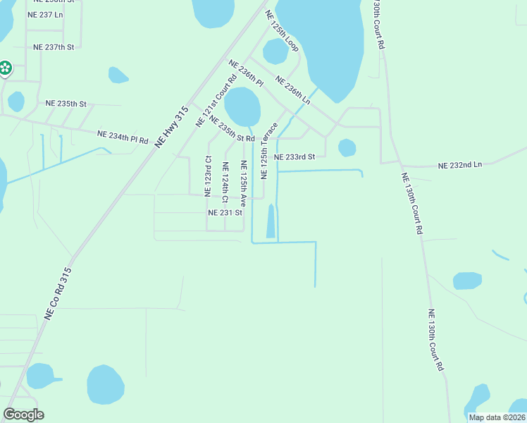 map of restaurants, bars, coffee shops, grocery stores, and more near 12480 Northeast 230th Street in Fort McCoy