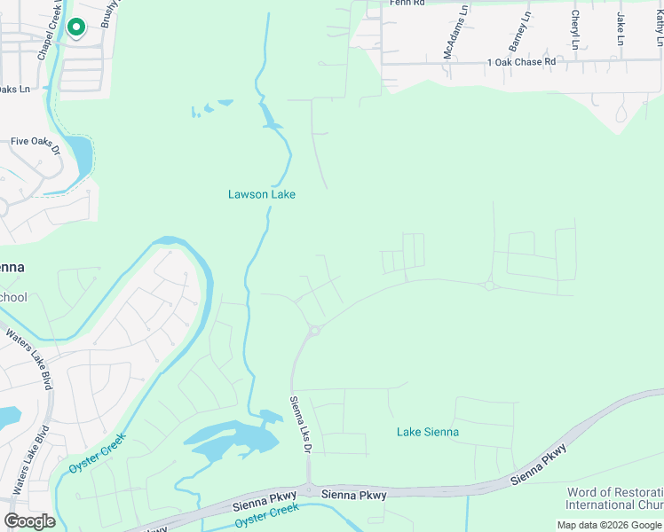 map of restaurants, bars, coffee shops, grocery stores, and more near 1698 Lawson Road in Rosharon